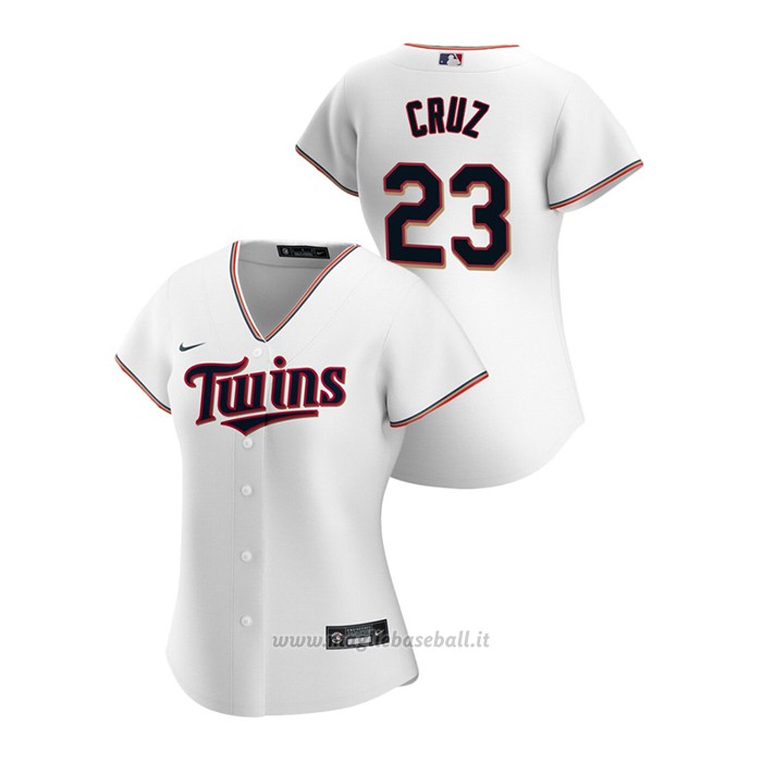 Maglia Baseball Donna Minnesota Twins Nelson Cruz 2020 Replica Primera Bianco